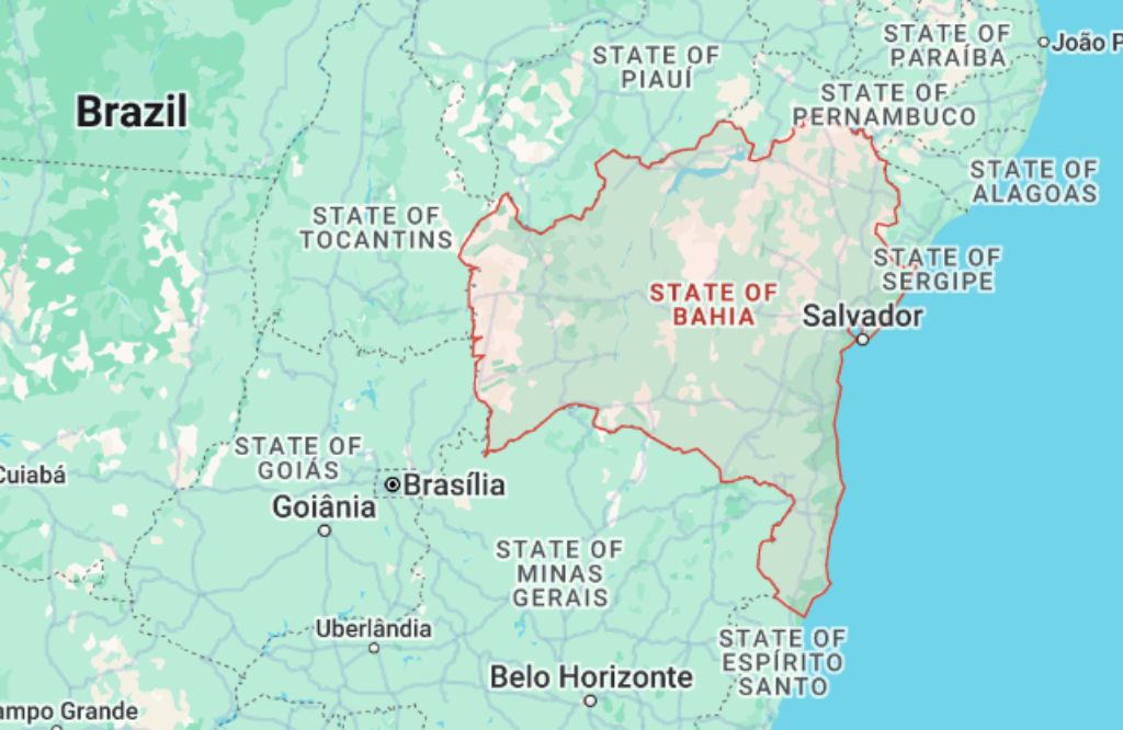 Map of Bahia